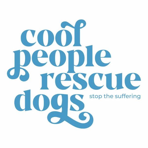 Cool People Rescue Dogs Standard Tee White - Image 2