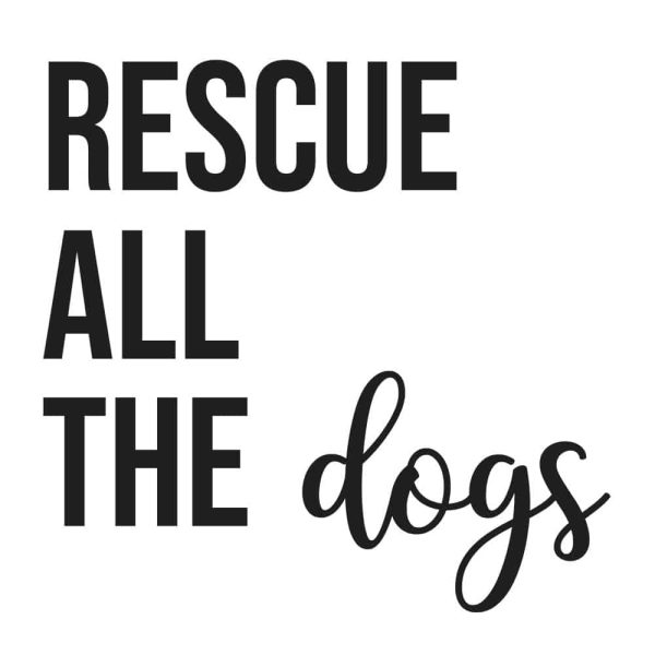 Rescue All The Dogs ! Standard Tee White - Image 2