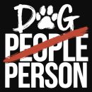 Dog Person Standard Tee Black