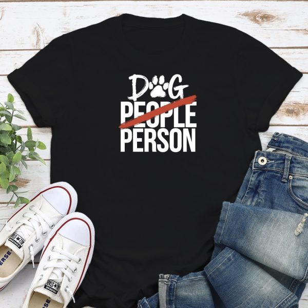 Dog Person Standard Tee Black