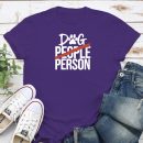 Dog Person Standard Tee Purple