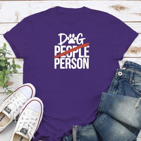Dog Person Standard Tee Purple