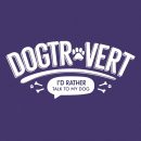 Dogtrovert Standard Tee Purple