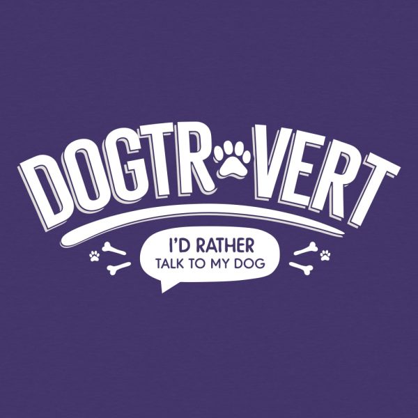 Dogtrovert Standard Tee Purple - Image 2