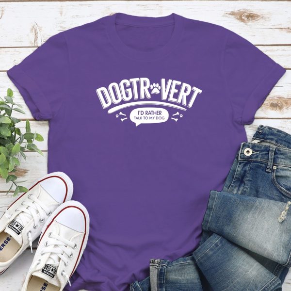 Dogtrovert Standard Tee Purple