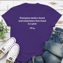 Everyone Needs A Hand And Sometimes That Hand Is A Paw Standard Tee Purple