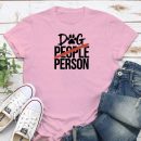 Dog Person Standard Tee Light Pink